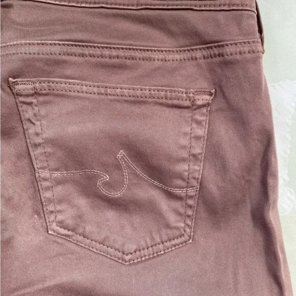 AG Adriano Goldschmied The Stilt  Cigarette Leg Skinny Pants Dusty Purple - Picture 12 of 16